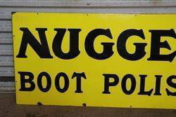 Nugget Boot Polish Enamel Advertising Sign  