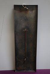 Nut Brown Tobacco Enamel Advertising Thermometer Sign 