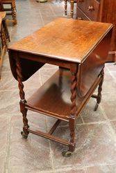 Oak DropSided Teatrolley C1920 