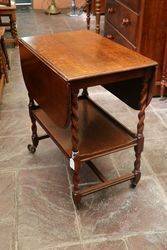 Oak DropSided Teatrolley C1920 