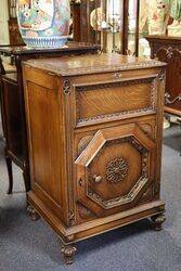 Oak LiftUp Drinks Cabinet 