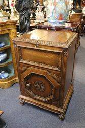 Oak Lift Up Drinks Cabinet 