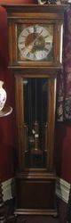 Oak Long Case Clock with Glazed Door