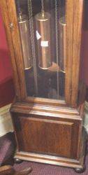 Oak Long Case Clock with Glazed Door