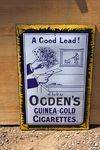 Ogdens Guinea Gold Tobacco Enamel Sign