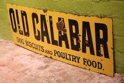 Old Calabar Dog Food Enamel Advertising Sign 