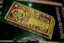 Old Westward Ho Pictorial Enamel Sign