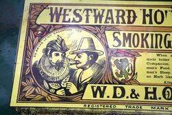 Old Westward Ho Pictorial Enamel Sign