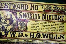 Old Westward Ho Pictorial Enamel Sign