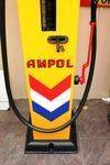 Older Restoration Woodward Manual Petrol Pump In Ampol Livery