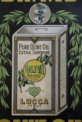 Oliva Brand Advertising Cardboard Sign 
