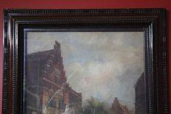 Original 19th Century Dutch Oil Painting In Moulded Frame  