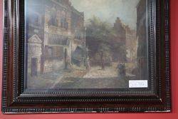 Original 19th Century Dutch Oil Painting In Moulded Frame  