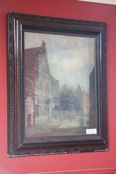Original 19th Century Dutch Oil Painting In Moulded Frame  