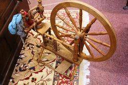 Original And Working Wool Spinning Wheel