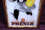Original Phenix Beer Glass Adv Pub Sign