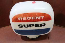 Original Regent Super Glass Petrol Pump Globe