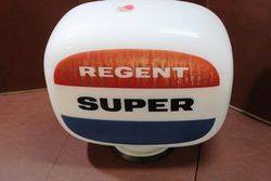 Original Regent Super Glass Petrol Pump Globe