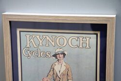 Original Vintage KYNOCH Cycles Framed Advertising Print