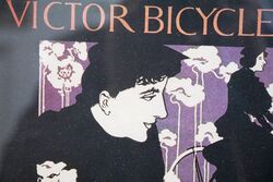 Original Vintage Victor Bicycles Advertising Print 