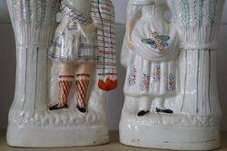 Pair Of 19th Century Staffordshire Figures  