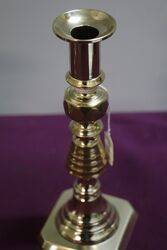 Pair Of Antique Brass Candlestick 