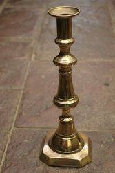 Pair Of Antique Large Brass Candle sticks  