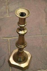 Pair Of Antique Large Brass Candle sticks  