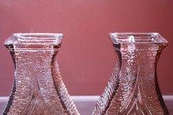 Pair Of Art Glass Vases  