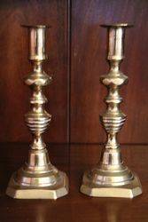 Pair Of Brass Candlesticks  