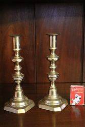 Pair Of Brass Candlesticks  