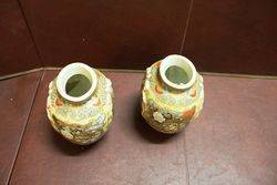 Pair Of C19th Satsuma Vases