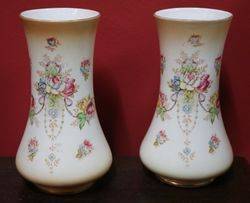 Pair Of Crown Devon Vases C1915 