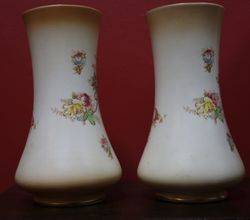 Pair Of Crown Devon Vases C1915 