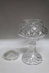 Pair Of Cut Glass Lamps  