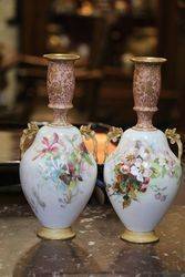 Pair Of Early Doulton Vases C1900
