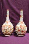 Pair Of Early Japanese Satsuma Vases
