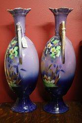 Pair Of Edwardian China Vases  