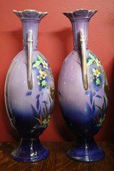 Pair Of Edwardian China Vases  