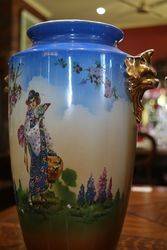 Pair Of English China Vases C1910  