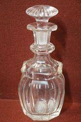 Pair Of Fine Early 19th Century Cut Lead Glass Decanters
