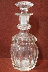 Pair Of Fine Early 19th Century Cut Lead Glass Decanters