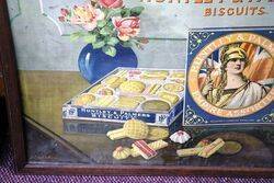 Pair Of Large Antique  Huntley And Palmers Biscuits Showcards