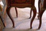 Pair Of Late 19th Century French Walnut Marble Top Bedside Cabinets