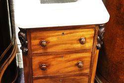 Pair Of Marble Top Bedside Drawers