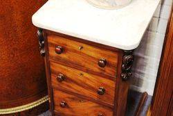 Pair Of Marble Top Bedside Drawers