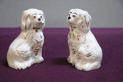 Pair Of Old Staffordshire Type Dogs  By Beswick  