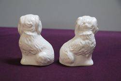 Pair Of Old Staffordshire Type Dogs  By Beswick  