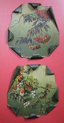 Pair Of Toleware Painted Plaques By TMaynard C1920 