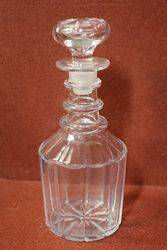 Pair Of Victorian Cut Glass Decanters  